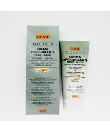 Guam Lipo Reducing Tourmaline Fir Cream for Thighs & Buttocks | Slimming & Cellulite Cream with Sea Algae | Made in Italy 200ml - Buy Online on GoSupps.com
