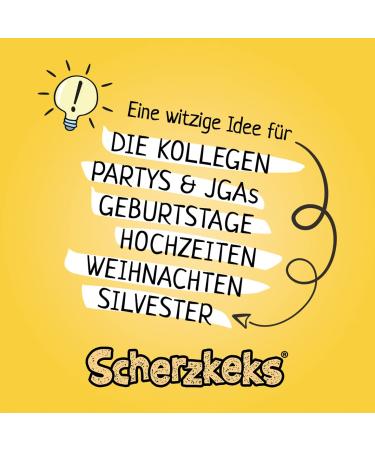 Scherzkeks 20er Box - Fun Cookie Gift with Jokes | 20 German Lucky Biscuits for Birthdays JGA Christmas New Year's Eve & Family Celebrations - Buy Online on GoSupps.com