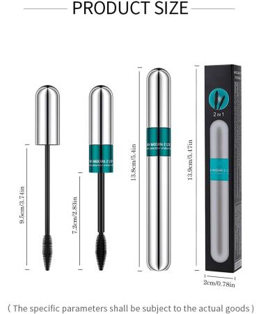 Eyelash Mascara Smudge Proof Lash Mascara With Two Brush Thick Dense Curling Mascara Lash Extension Lash Primer For Women Sensitive Eyes And Makes Bigger Eyes Last All Day Pochy - Buy Online on GoSupps.com