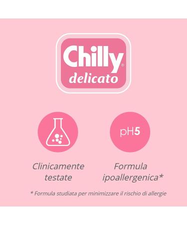  Italian Gourmet E.R. Chilly Delicato 6-pack of intimate cleansers for intimate hygiene with odor-fighting molecule Gentle and soothing formula pH 5 200 ml + Italian Gourmet polpa 400 g - Buy Online on GoSupps.com