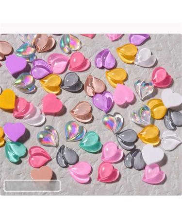 Nails Decorations Manicure Decorations Nail Glitter Luxury Crystal Nail Art Sequins Love Heart Nail Drills(multicolor) - Buy Online on GoSupps.com