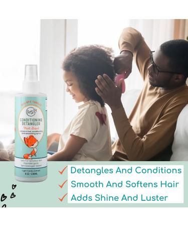 Lane & Co. Kids & Babies Conditioning Detangler Spray - Vegan Leave In Conditioner for Smoothing & Detangling - Child-Safe Natural Hair Care - 8oz Bottle - Buy Online on GoSupps.com