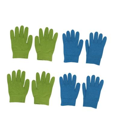 FRCOLOR 4 Pairs moisturizing Gloves Shower Gloves Gel Repair Gloves Hand Care Gloves Moisturizing Gel Gloves Sleeping Gloves Moisturizing Hand Gel Gloves Cotton Miss Skin Care kit