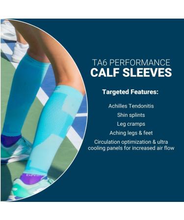 OS1st Thin Air Compression Calf Sleeves TA6 - Maximize Airflow & Relieve Shin Splints | Black Medium for Running - International Shipping Available - Buy Online on GoSupps.com