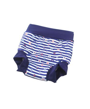 BabyPreg Marine Stripes Swimming Diaper Cover for 0-2 Years - High Waist Abdominal Protection Bathing Shorts (1 Pack) - Buy Online on GoSupps.com