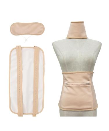 Castor Oil Neck Gap & Packing Set | Reusable Soft Wrap for Neck & Waist | Adjustable Solution for Insomnia Relief - Buy Online on GoSupps.com