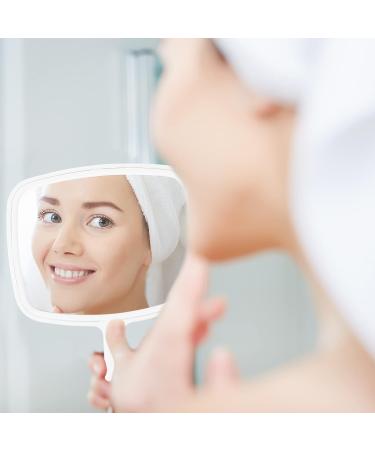 DecorRack Large Hand Mirror - Multi-Purpose Mirror for Travel, Makeup, Desk, Grooming, and Shaving - Random Color - 5.5 W x 6.6 L - Buy Online on GoSupps.com
