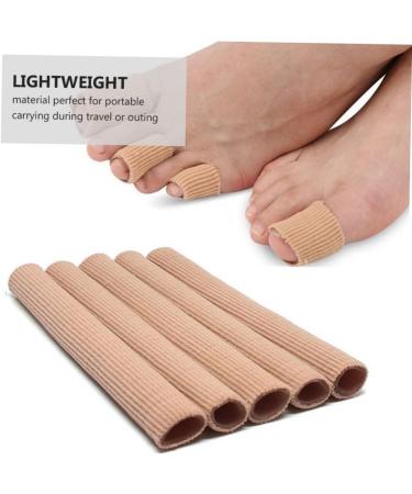 PLAFOPE 2pcs Gel Finger Toe Cover Thumb Protector - Elastic Silicone Wrap Bandages for Toe and Finger Support - Flesh Color - Buy Online on GoSupps.com