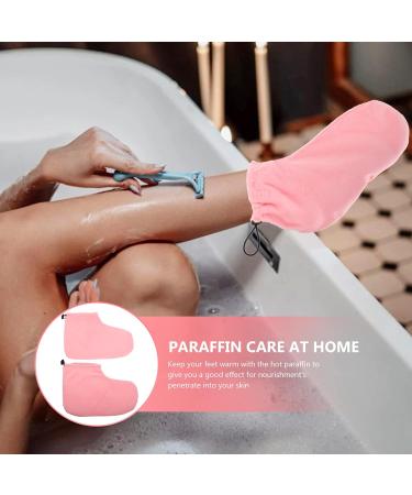 Housoutil 3 Pairs Wax Warm Foot Cover Beauty Wax Paraffin Heated Accessories Heated Gloves Paraffin Wax Foot Wraps Spa Gloves Spa Heater Insulation Cotton Keep Warm Plush 28X20X0.9CMx3pcs Pinkx3pcs - Buy Online on GoSupps.com