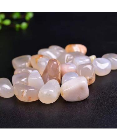 Sakura Agate Healing Crystal Stones 1.25-2.0 - Large Reiki Gemstones for Energy Healing & Meditation - Buy Online on GoSupps.com
