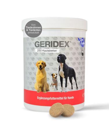 Nutrilabs Geridex tablets for senior dogs 250 pcs.- Senior tablets for dogs with glucosamine hawthorn and much more