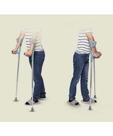 Adjustable Crutches Soft Grip Comfort Walking Stick with Handle Height Adjustable Lightweight Mobility Aid for Men and Women 1 Pair Selfless dedication - Buy Online on GoSupps.com