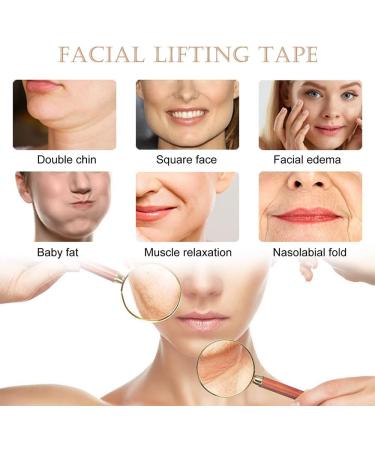 FYting 4 Rolls Facial Patches Wrinkle Patches Face Lift Tape Breathable Face Lifting Muscle Tape Lifting Bandage V-face Facial Tightening Double Chin Improvement (2.5cm*5M) - Buy Online on GoSupps.com