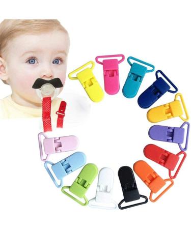 Buy Colorful Plastic Pacifier Holders - 10 Pack (39x16mm) for International Shipping - Buy Online on GoSupps.com