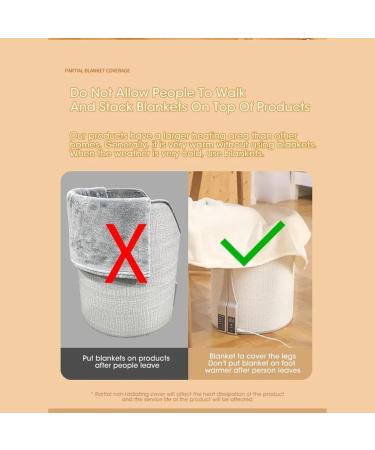 TyatoCepy Portable Electrical Foot Heater with Digital Display | Adjustable Thermostat | Foldable Foot Warmer for Home & Office | EU Connector - Buy Online on GoSupps.com