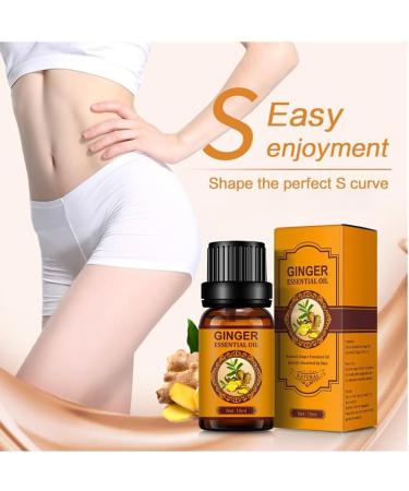 Slimming Belly Ginger Oil - Natural Anti-Aging Massage Oil for Abdominal Drainage (2PC) - International Shipping Available - Buy Online on GoSupps.com
