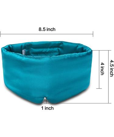 Mulberry Silk Sleep Mask with Ear Cover - Super Soft & Smooth for Sleeping, Travel, Home - Large Size - Buy Online on GoSupps.com