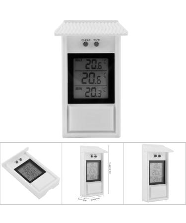 Buy Waterproof Digital Thermometer & Hygrometer - Fast Celsius/Fahrenheit Switch - Easy to Use Indoor Temperature Controller - Buy Online on GoSupps.com