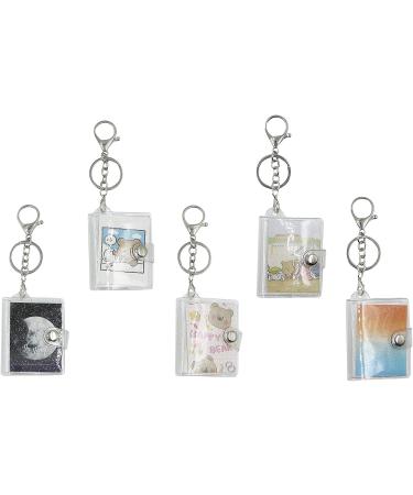 AIBEARTY 5 PCS 16 Pockets Mini Photos Album 1 Inch 2 Inch Insert Photo Card Holder Picture Frame Keychain Storage Book with Keyring Birthday Anniversary Wedding Memory Gifts  2 inch C - Buy Online on GoSupps.com