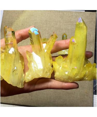 Gift Natural Yellow Crystal Quartz Citrine Cluster Specimen Ornaments Approx 6cm for Gemstones and Crystal Crystal Cluster 85-120g - Buy Online on GoSupps.com