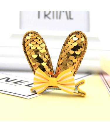 Minkissy 8-Piece Rabbit Baby Girl Hair Accessories | Easter Sequin Hair Clips & Bowknot Loops for Toddlers - Buy Online on GoSupps.com