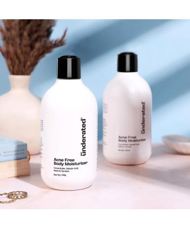 UNDERATED Body Moisturizer with Cocoa Butter Neem & Turmeric | Nourishes Dull & Dry Skin Balances Oil Refreshing Hydration for Smooth & Clear-Looking Skin | 200ml - Buy Online on GoSupps.com