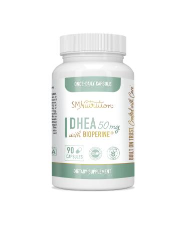 DHEA 50mg (90 Capsules, 3-Month Supply) DHEA Supplement for Women and Men to Support Hormone Balance, Energy, & More* - Gluten-Free, Vegetarian, Non-GMO, 3rd-Party Tested - Buy Online on GoSupps.com