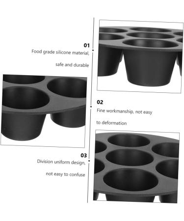 PRETYZOOM 4 Pcs 7 Silicone Ice Molds Cake Baking Pans Silicone Cupcake Pan Muffin Cake Molds Candle Mold Candle Accessories Air Fryer Muffin Pan Silica Gel Baking Tools Oven - Buy Online on GoSupps.com