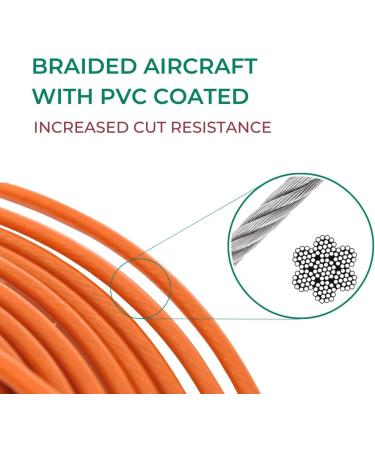 IntellileaSh 2.5m Mooring Cable for Large Dogs - Strong Safe & Durable Tension Belts up to 113kg - Weather-Resistant Aircraft Cable for Outdoor Use - Buy Online on GoSupps.com