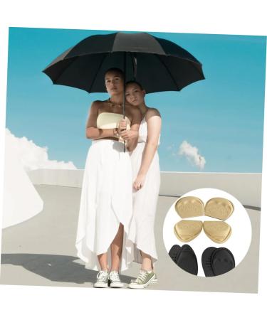 FOMIYES Forefoot Half Size Insoles - 8 Pairs Cushion Pads for Black Heels & Plantar Support - Sticky Foam Shoe Inserts for Comfort - Buy Online on GoSupps.com