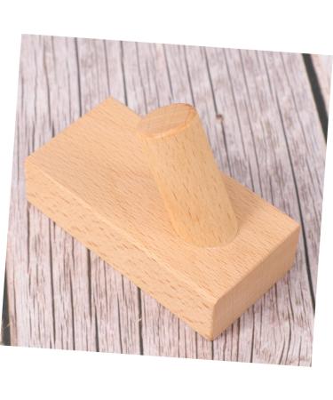 Alipis 2pcs Wooden Coat Hanger Adhensive Clothes Hook Key Storage Rack Jacket Door Back Hook Natural 8X4 cmx2pcs As Shownx2pcs - Buy Online on GoSupps.com