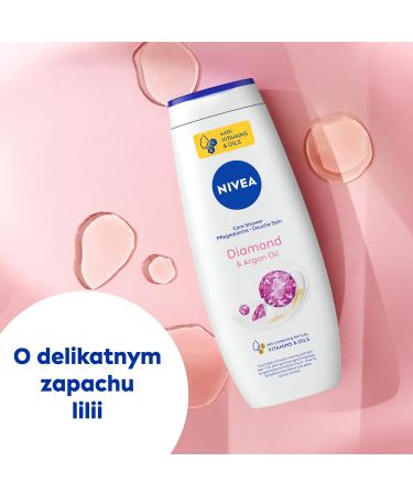 NIVEA Care & Diamond Shower Gel 500 ml - Luxurious Hydration for Glowing Skin | International Shipping Available - Buy Online on GoSupps.com
