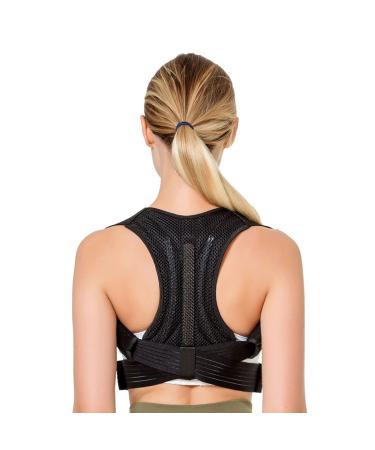 Posture Corrector Back Support Brace For Men Women Back Pain Relief Back Support Belt Breathable Adjustable Belt For Lifting Scoliosis Herniated Disc Sciatica Corrector (Size : L)