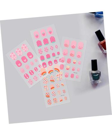 MERRYHAPY 8 Sheets Children's Nail Stickers Fake False Nails Stick on Nails Stick Nails Cute Press on Nails False Nail Tips Nail Art Stickers Nail Stickers for Press Ons - Buy Online on GoSupps.com