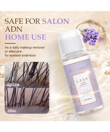 Eyelash Cleaning Shampoo Concentrate for Extensions | K-Lavender 80ml | Foam Cleaner & Lash Shampoo - Buy Online on GoSupps.com