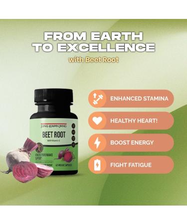 JUNG KWAN JANG Beet Root with Vitamin E - 60 Capsule ATHLETIC PERFORMANCE with beet root - Buy Online on GoSupps.com