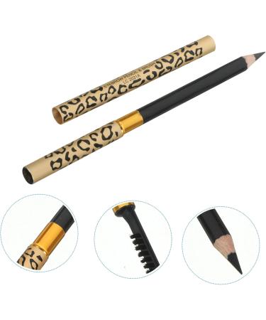 Mipcase 4 Pcs Brown Eyeliner Makeup Palette Double Head Eyebrow Pencil Eyebrow Brush Lasting Highlighter 1 count (Pack of 1) Blackx2pcs - Buy Online on GoSupps.com