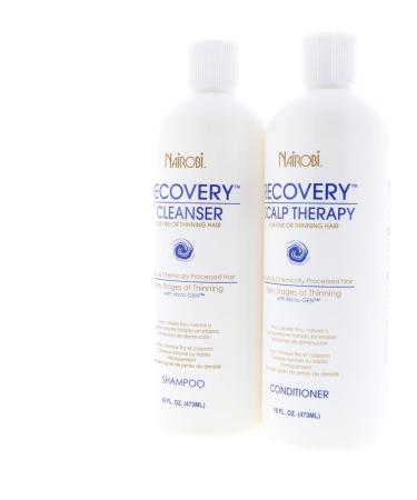 Nairobi Recovery Cleanser Shampoo & Scalp Therapy Conditioner Set - 16oz Each | Shop Internationally - Buy Online on GoSupps.com
