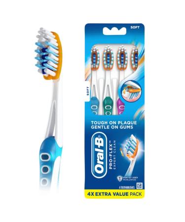 Oral-B Pro-Health Advanced Manual Toothbrush  38 Soft  4 Count Advanced 4 Count (Pack of 1) - Buy Online on GoSupps.com