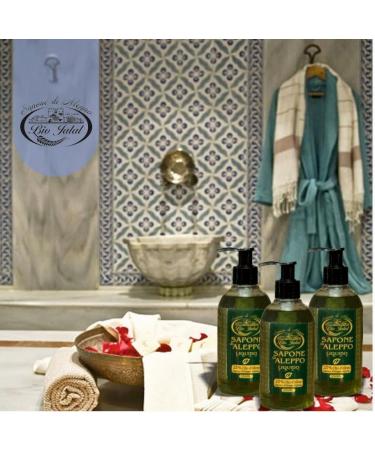  BIO JALAL Original Aleppo liquid soap 75% olive oil and 25% laurel oil 250ml ideal for hands body and hair natural product from Turkey - Buy Online on GoSupps.com