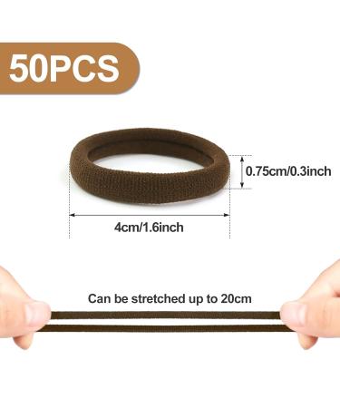 Premium Hair Ties - 50 Pack No Metal Rubber Bands for Women Men & Children - Sularpek - Buy Online on GoSupps.com