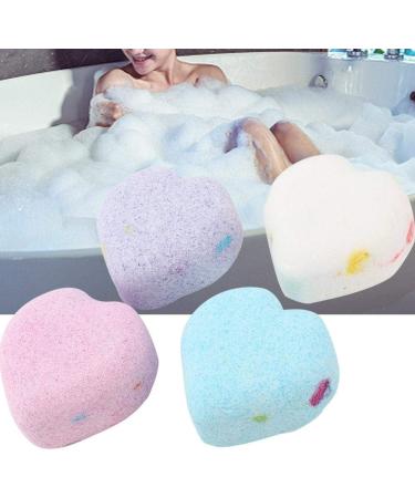 Heart Shape Bathing Balls (4 Pack) - Nourishing Salt Balls for Cleansing & Moisturizing | Ideal for Body Refinishing & Pore Care - Buy Online on GoSupps.com