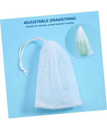 NOLITOY 20pcs Foaming Mesh Soap Saver Pouch - Quick Dry & Efficient Soap Usage - White Bath Ball Holder 15x9cm - Buy Online on GoSupps.com