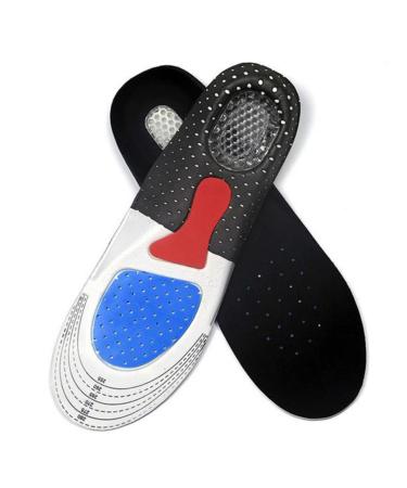 Homoyoyo 2 Pairs Men Insoles for Shoes Silicone Gel Absorption Insoles Gel Insoles Absorption Gel Insoles Breathable Men and Women Outdoor Shoes Gel Insoles Men