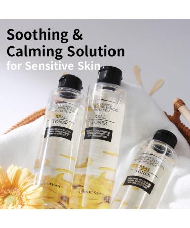 Real Toner Facial Toner with Calendula Extract - Soothing Calming & Hydrating Alcohol-Free & Vegan - 6.76 oz - Buy Online on GoSupps.com
