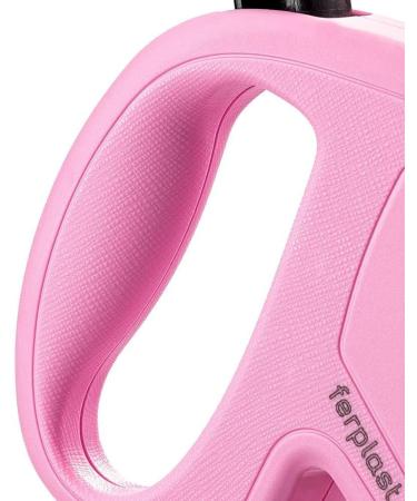 Ferplast Flippy One Dog Leash - Roller Leash for Small Dogs Up to 12 kg 4.5 m Cord One-Button Lock Purple & Pink | International Shipping - Buy Online on GoSupps.com
