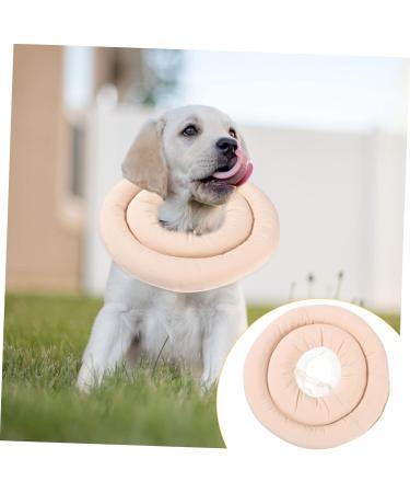 CORHAD Elizabeth Circle Cats Cone Puppy Collars Neck Cone The Waterproof Cloth is Filled with Pp Cotton S Beige - Buy Online on GoSupps.com