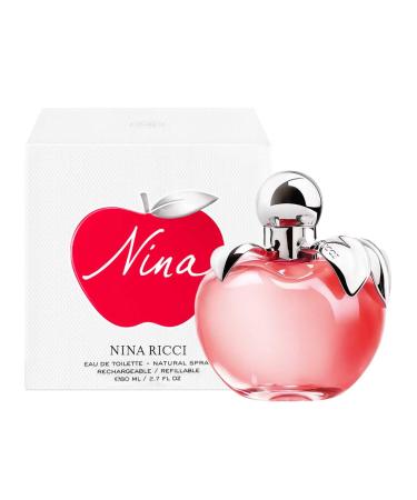 Nina By Nina Ricci For Women - Indulgent Designer Perfume For Her - Floral Fruity Scented Eau De Toilette Spray Infused With Apple Amalfi Lemon And Lime - Stylish Bottle Design - 2.7 Oz EDT Spray 2.7 Fl Oz (Pack of 1) - Buy Online on GoSupps.com