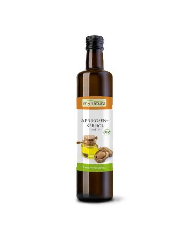 mynatura Mynatura Organic Apricot Kernel Oil 2 x 250 ml Native Gentle Treatment Cold Pressed Pure Vegetable Apricot Food Oil DE- KO-044 Omega 3 Fatty Acids 250 ml (2 x 250 ml)