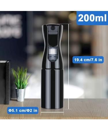 Uraqt 200ml Water Spray Bottle for Hairdressers | Salon Hair Water Spray Tool - Black - Buy Online on GoSupps.com